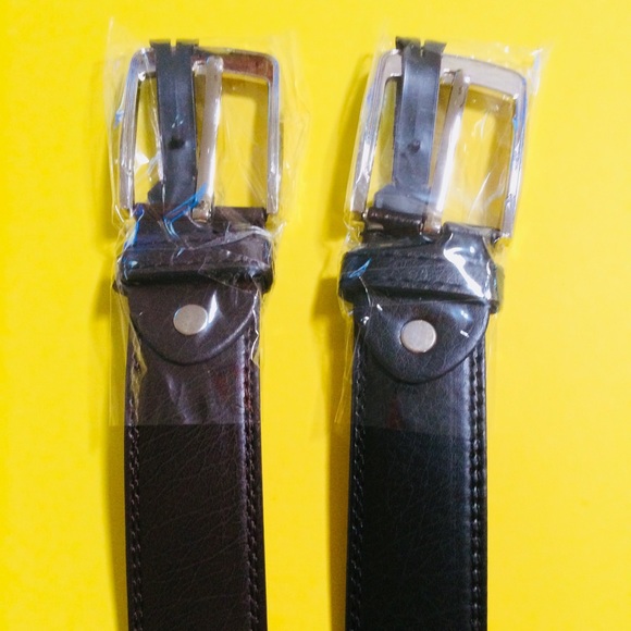 🆕Men’s Genuine Leather Belts SzXL (42-44) lot of2 - Picture 3 of 7
